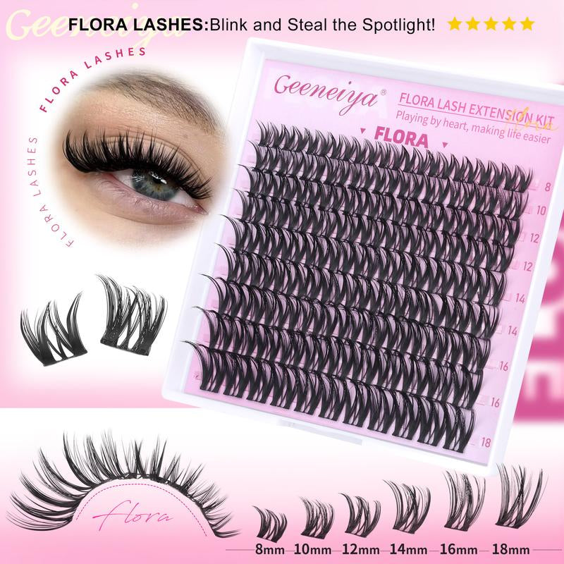 Geeneiya 5 Styles Lash Extension Clusters Kit (Mermaid/ Venus/ Flora/ Bottom/Fairy)